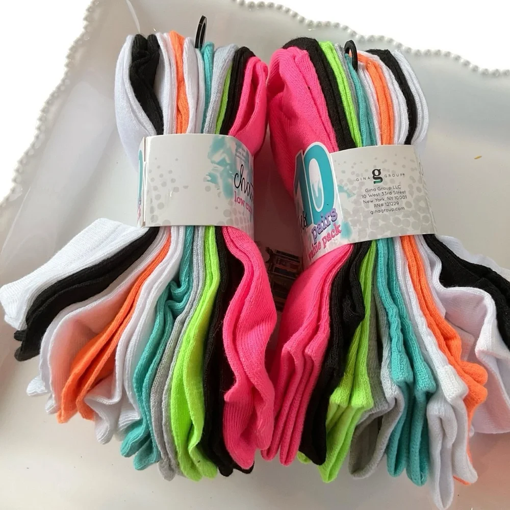 🌸20 Pairs Ladies NWT Low Cut Socks - Picture 2 of 4